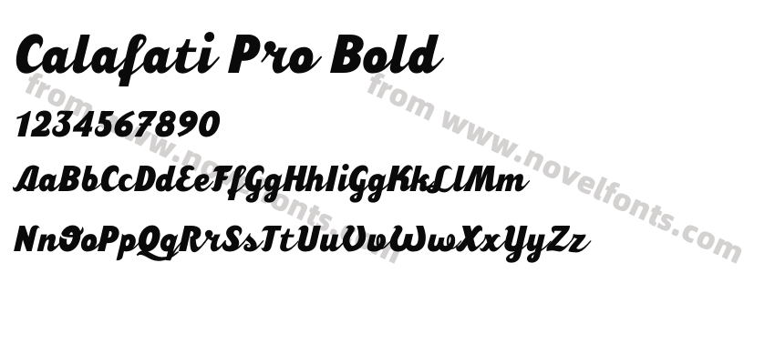 Calafati Pro BoldPreview