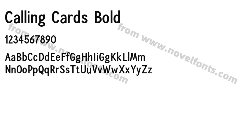 Calling Cards BoldPreview