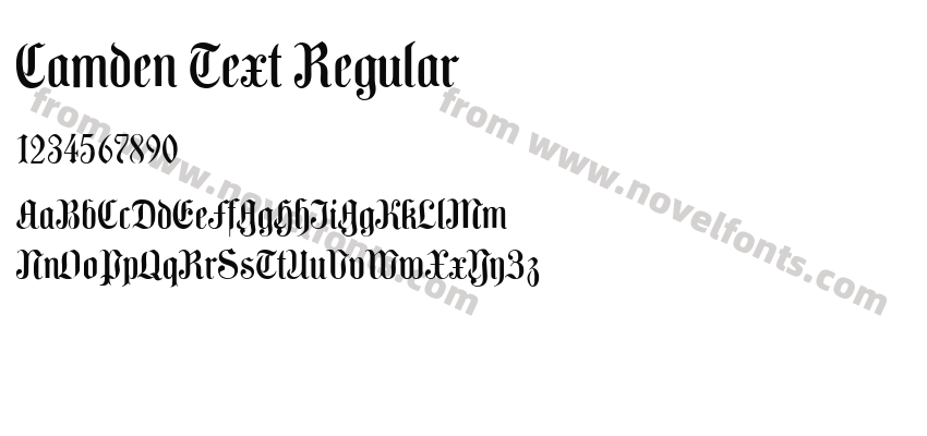 Camden Text RegularPreview