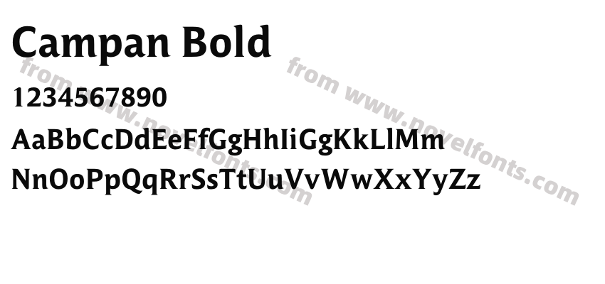 Campan BoldPreview