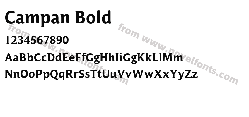 Campan BoldPreview
