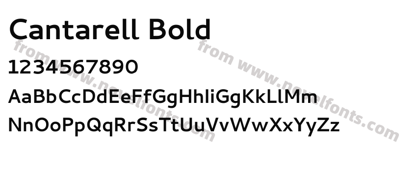 Cantarell BoldPreview
