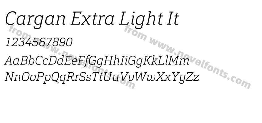 Cargan Extra Light ItPreview