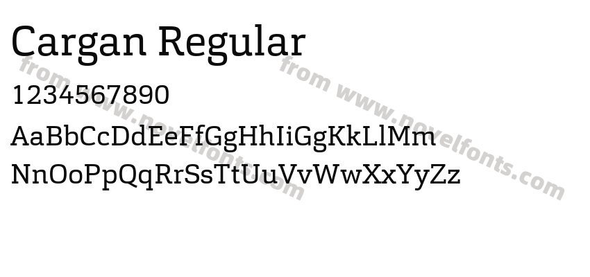 Cargan RegularPreview