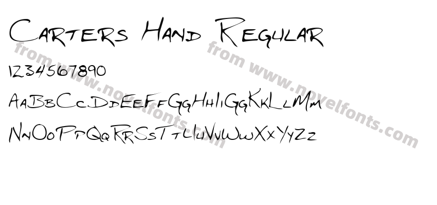 Carters Hand RegularPreview