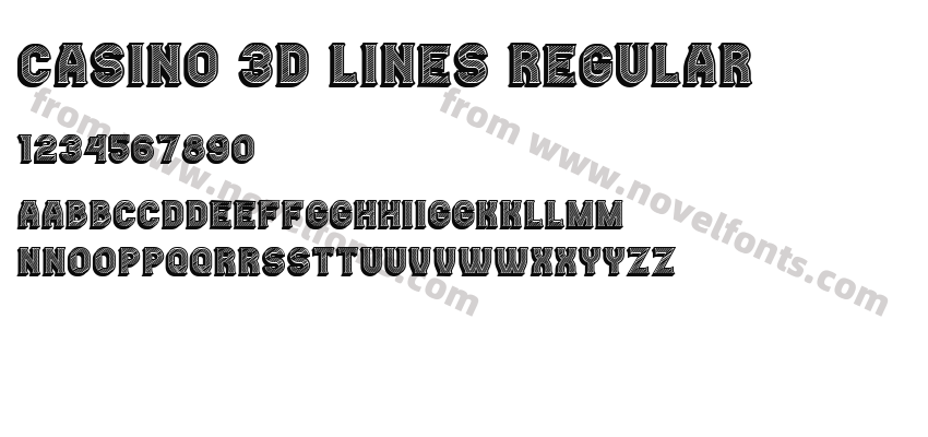 Casino 3D Lines RegularPreview
