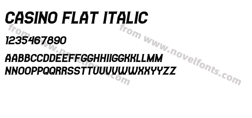 Casino Flat ItalicPreview