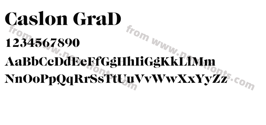Caslon GraDPreview