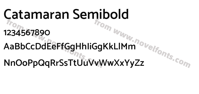 Catamaran SemiboldPreview