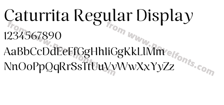 Caturrita Regular DisplayPreview