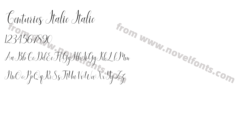 Centuries Italic ItalicPreview