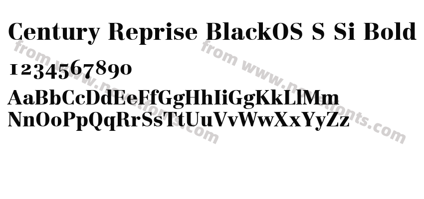 Century Reprise BlackOS S Si BoldPreview