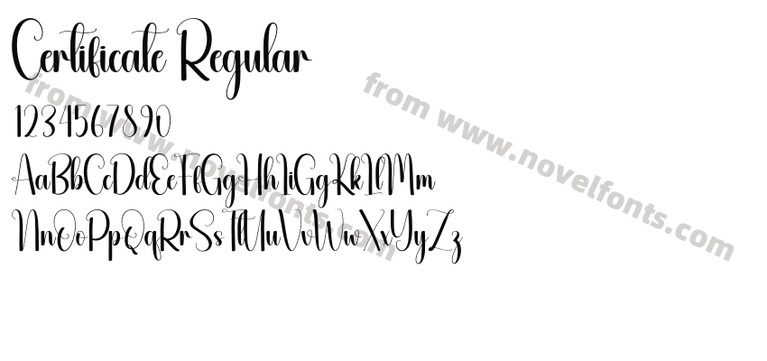 Certificate RegularPreview