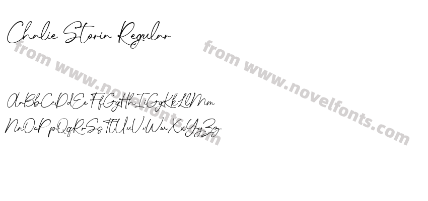 Chalie Storia RegularPreview
