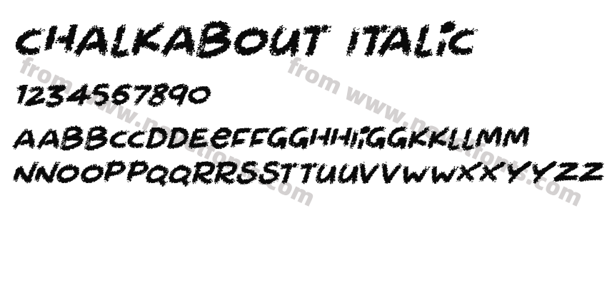 Chalkabout ItalicPreview