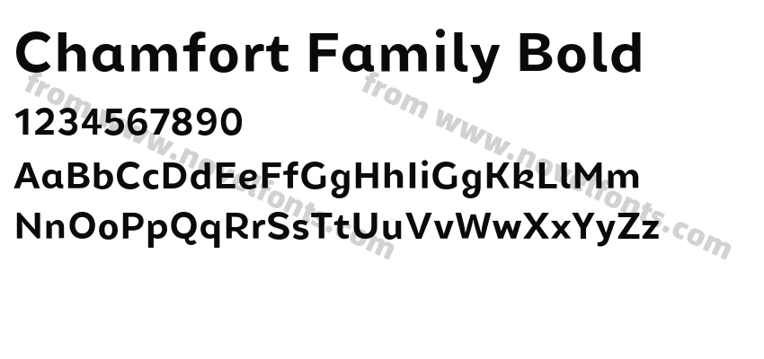 Chamfort Family BoldPreview