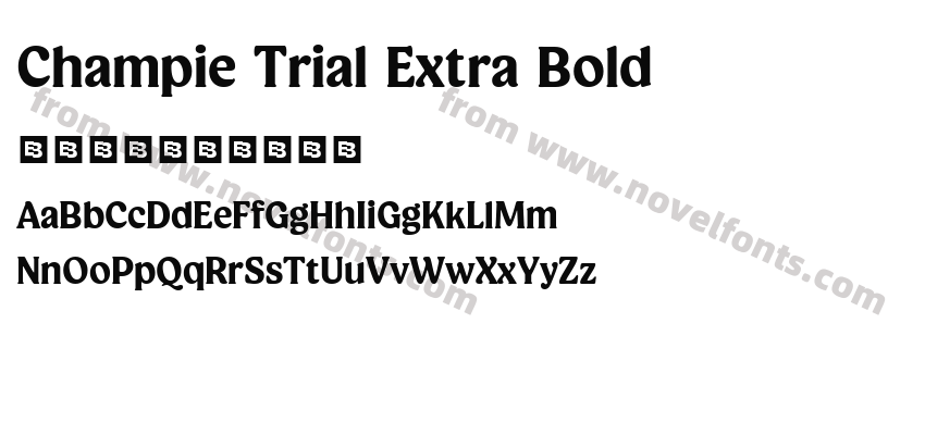Champie Trial Extra BoldPreview