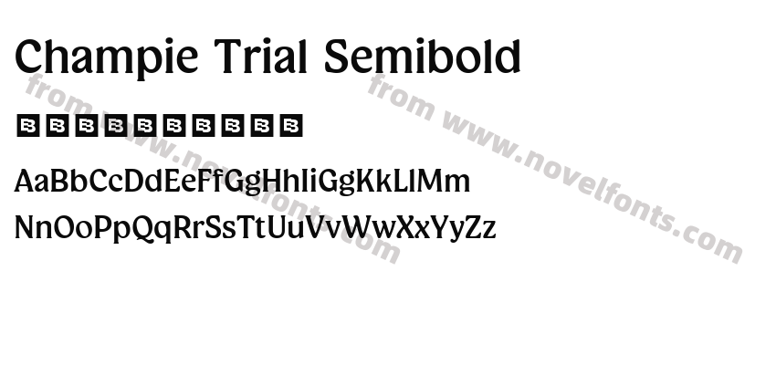 Champie Trial SemiboldPreview