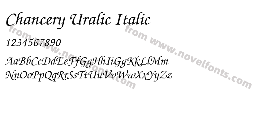 Chancery Uralic ItalicPreview