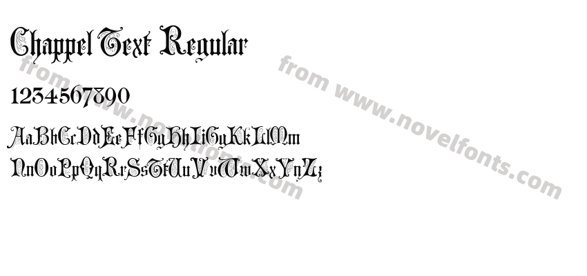 Chappel Text RegularPreview