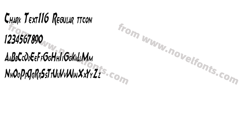 Chark Text116 Regular ttconPreview