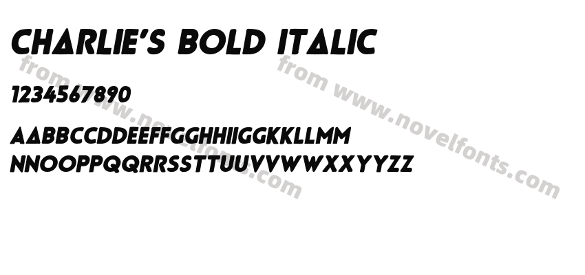 Charlie's Bold ItalicPreview