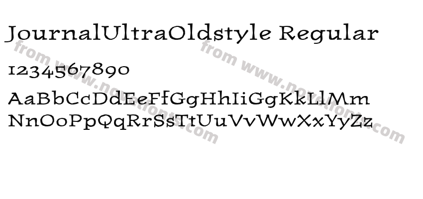 JournalUltraOldstyle RegularPreview