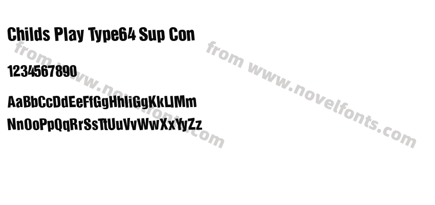 Childs Play Type64 Sup ConPreview