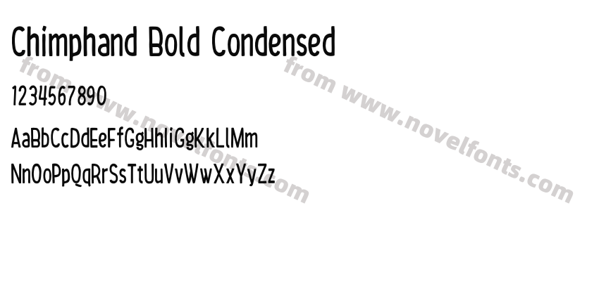 Chimphand Bold CondensedPreview