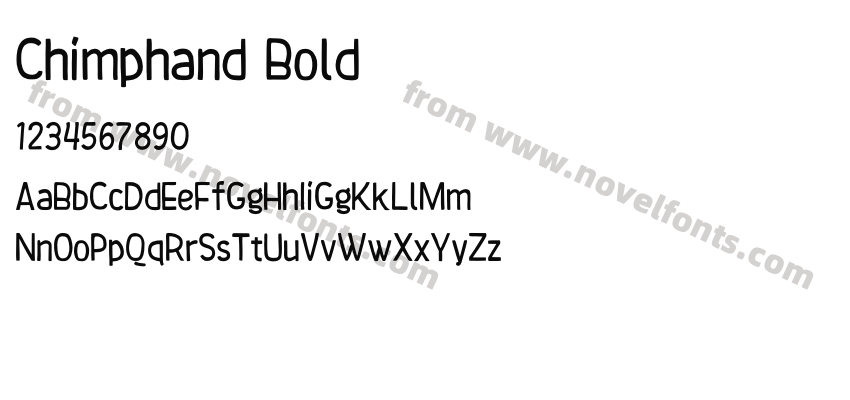 Chimphand BoldPreview