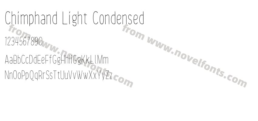 Chimphand Light CondensedPreview