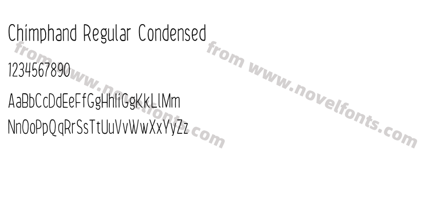 Chimphand Regular CondensedPreview
