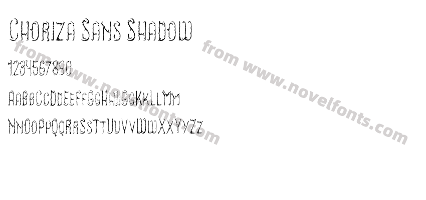 Choriza Sans ShadowPreview