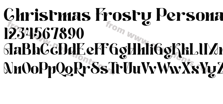 Christmas Frosty Personal usePreview