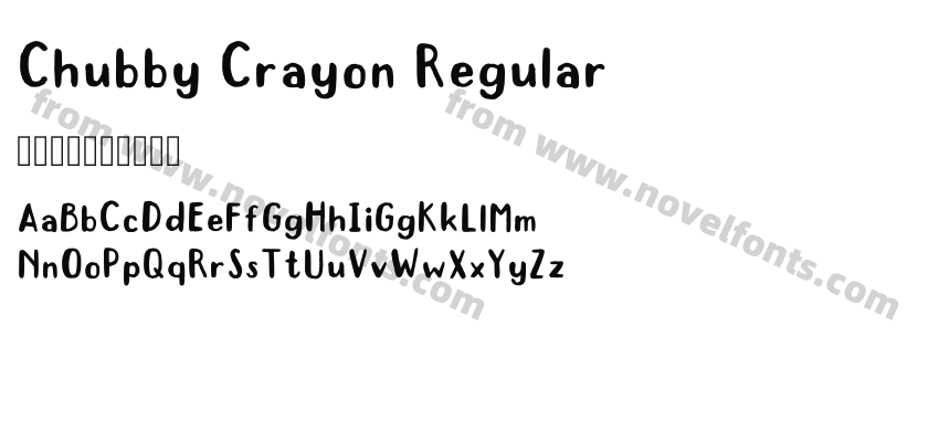 Chubby Crayon RegularPreview