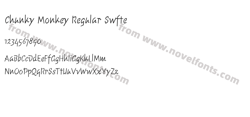 Chunky Monkey Regular SwftePreview