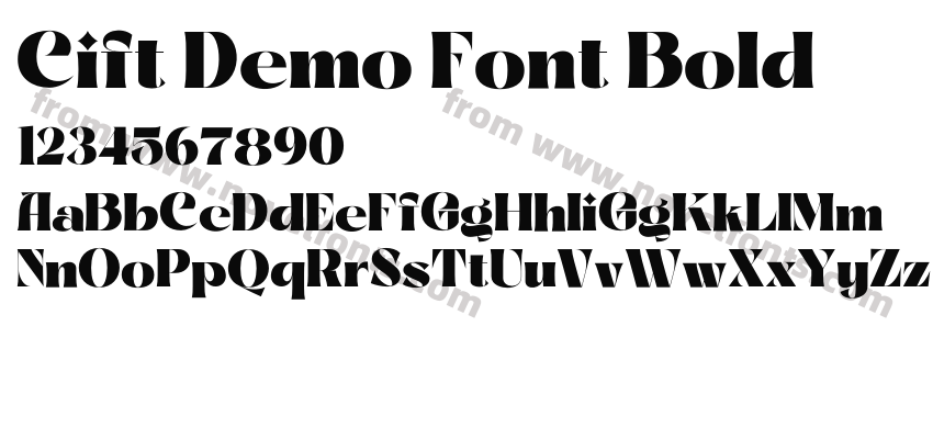 Cift Demo Font BoldPreview