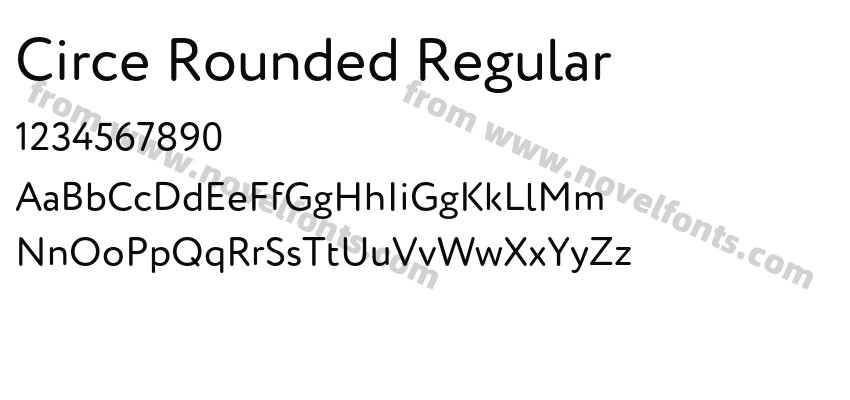 Circe Rounded RegularPreview