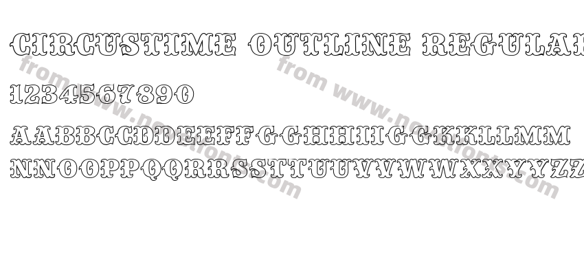 Circustime Outline RegularPreview