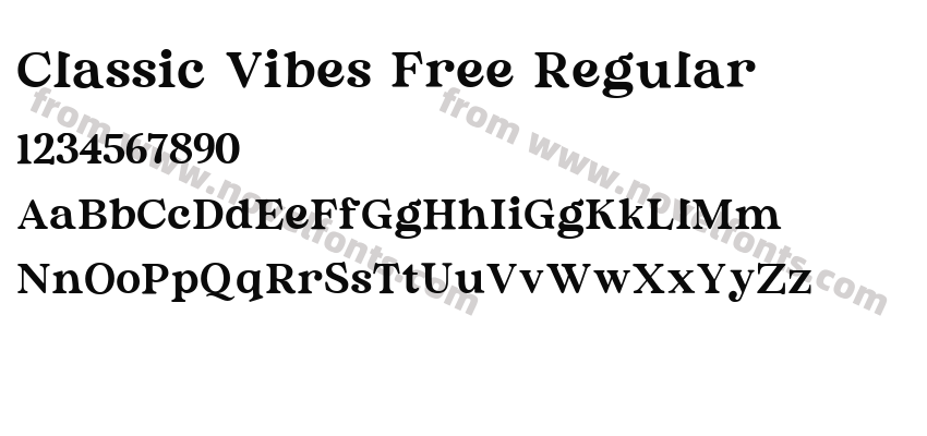 Classic Vibes Free RegularPreview