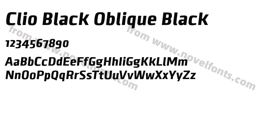 Clio Black Oblique BlackPreview