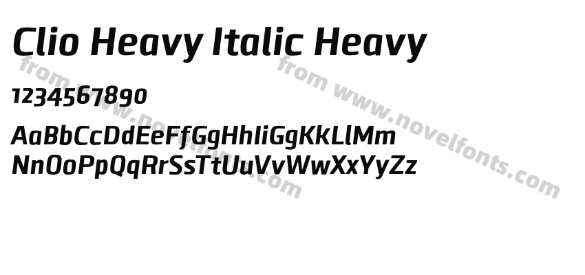 Clio Heavy Italic HeavyPreview