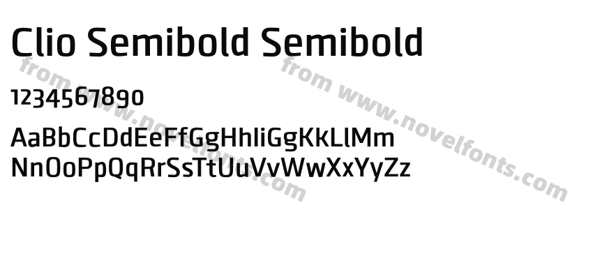 Clio Semibold SemiboldPreview