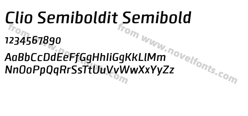 Clio Semiboldit SemiboldPreview