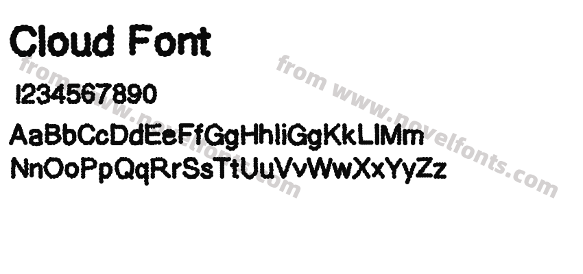 Cloud FontPreview
