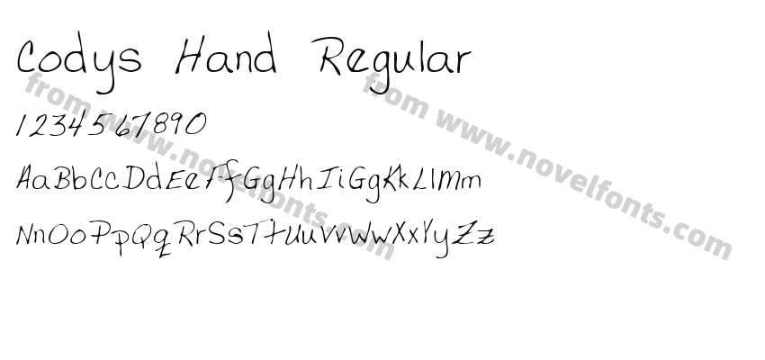 Codys Hand RegularPreview