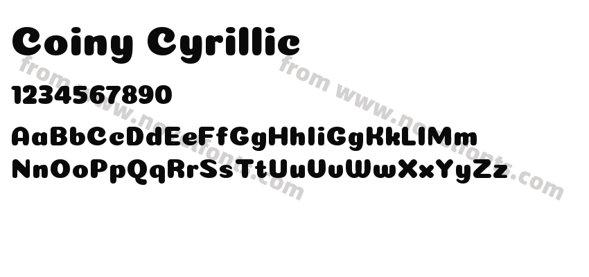 Coiny CyrillicPreview