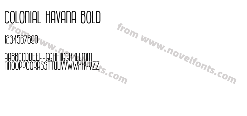 Colonial Havana BoldPreview