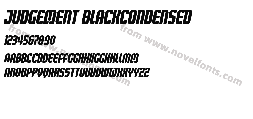 Judgement BlackCondensedPreview