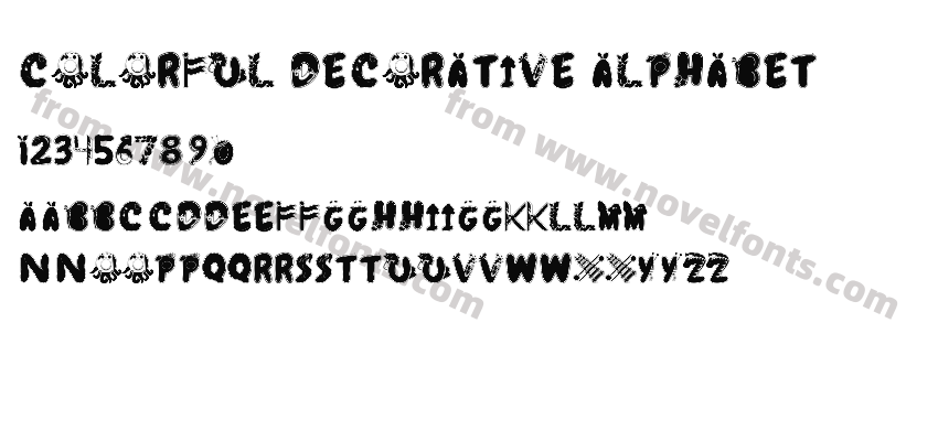 Colorful Decorative AlphabetPreview